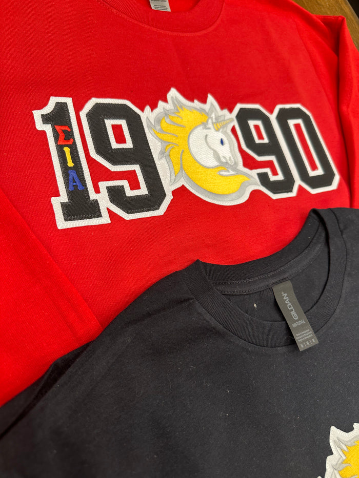 1990 Sigma Iota Alpha - Mascot Stitch Founding Apparel