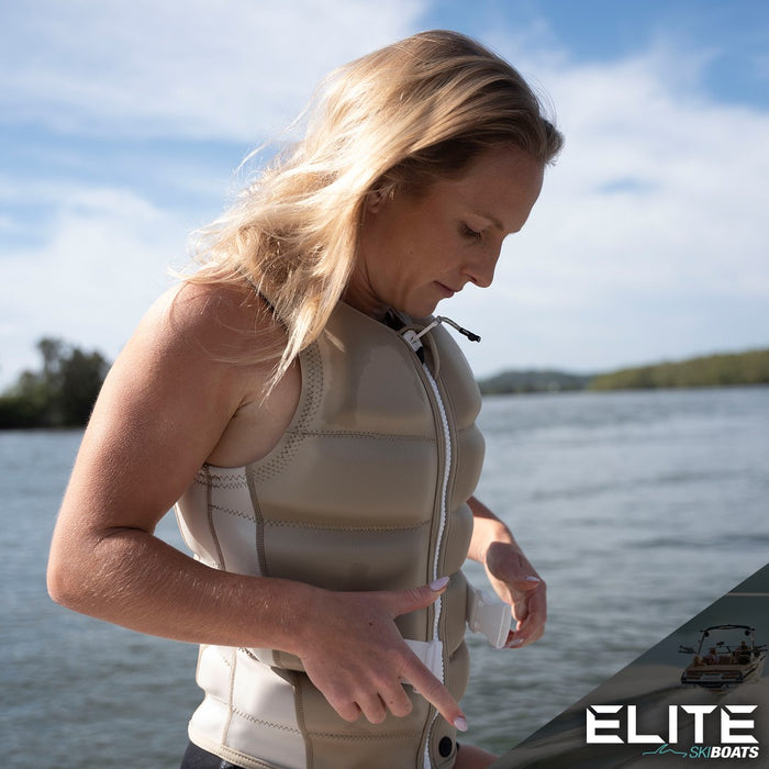 2027 FOLLOW CORP WOMENS VEST - SAND