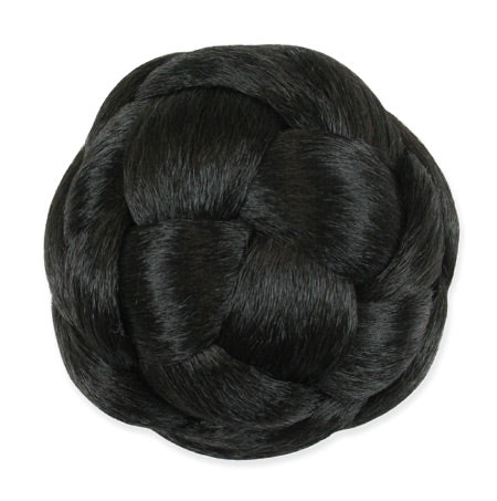 3.5" Braided Bun Wig - Darkest Brown