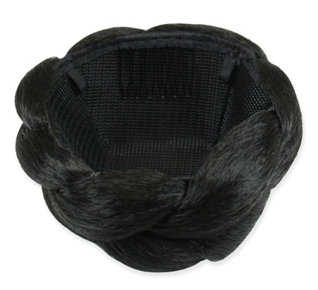 3.5" Braided Bun Wig - Darkest Brown