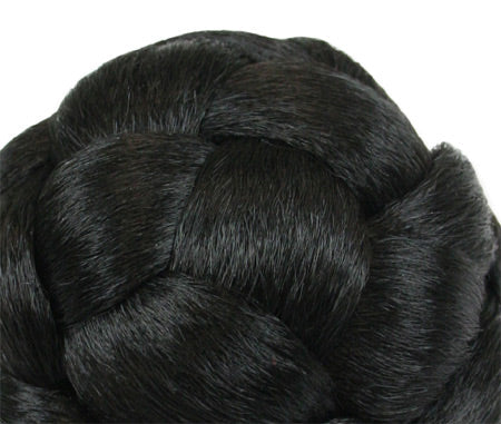 3.5" Braided Bun Wig - Darkest Brown