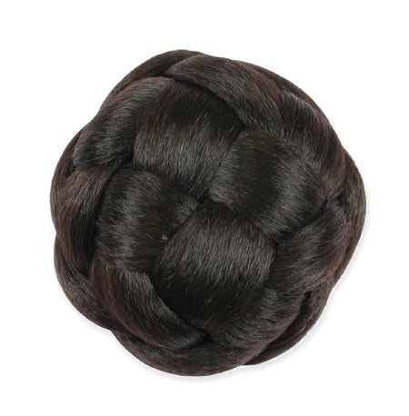 4.5" Braided Bun Wig - Dark Brown