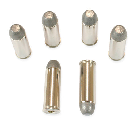 .45 Long Colt Dummy Bullets, set of 6 (Nickel)