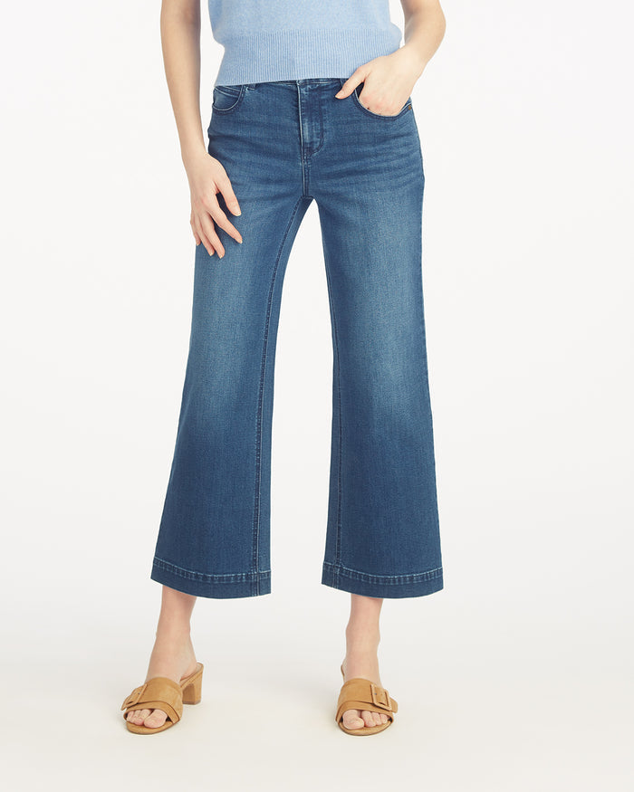 5-Pocket Wide Leg Crop