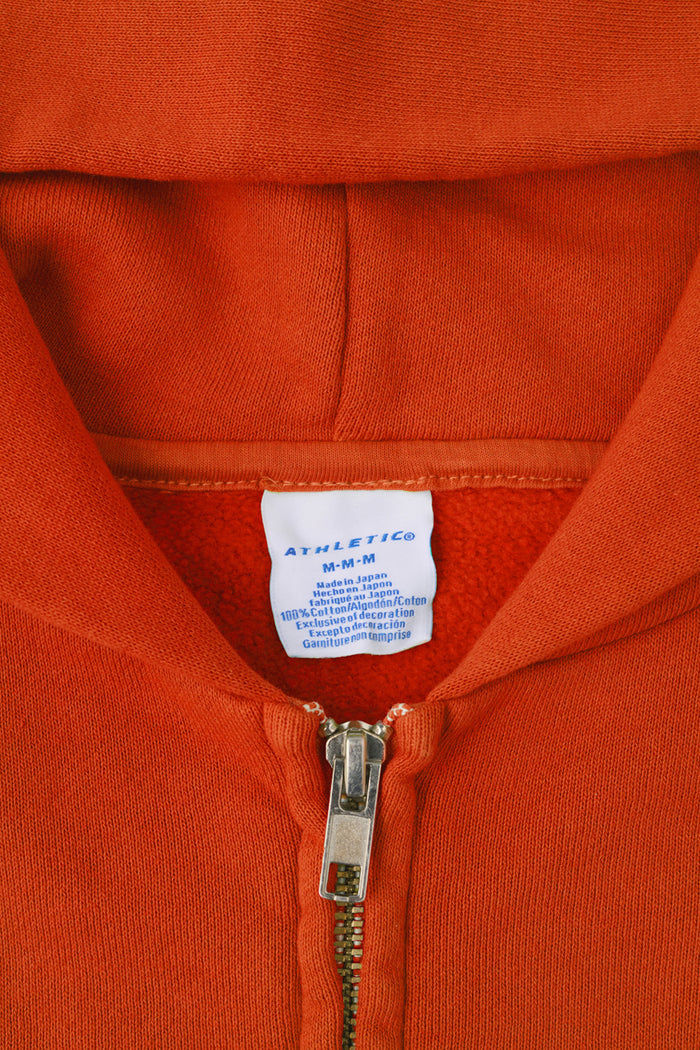 60's Faded Zip hoodie / Blaze Orange
