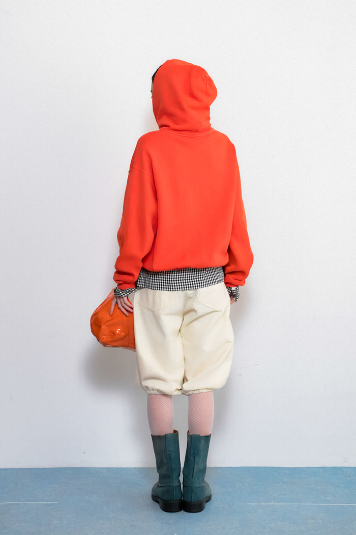 60's Faded Zip hoodie / Blaze Orange