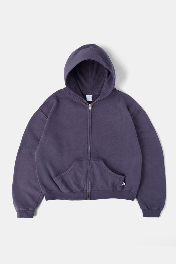 60's Faded Zip hoodie / Dusky Purple