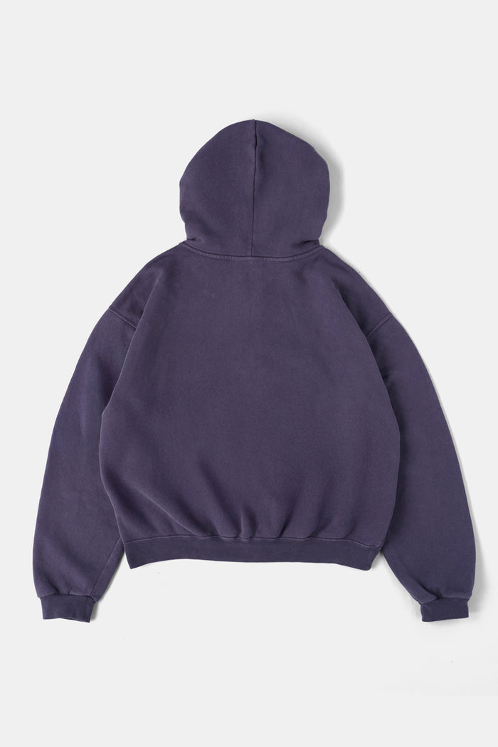 60's Faded Zip hoodie / Dusky Purple