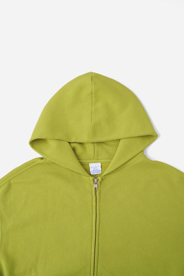 60's Faded Zip Hoodie / Lime