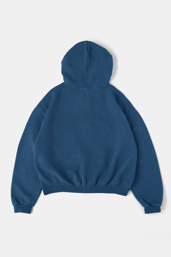 60's Faded Zip Hoodie / Navy Blue
