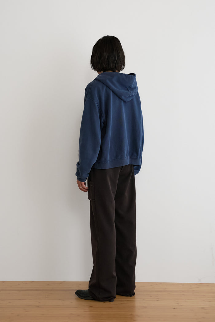 60's Faded Zip Hoodie / Navy Blue