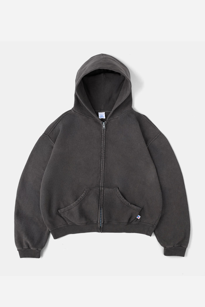 60's Faded Zip hoodie / Navy Gray