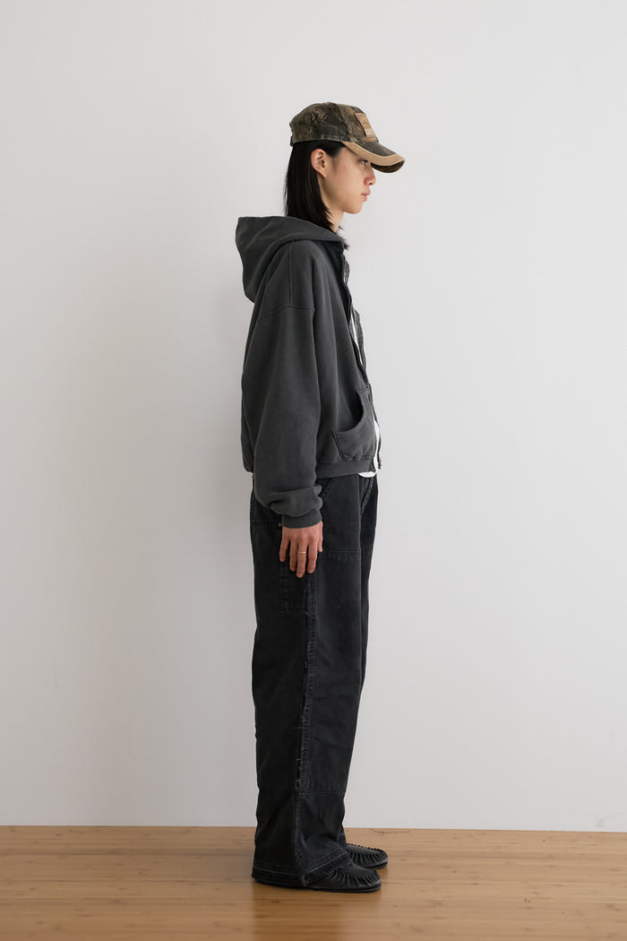60's Faded Zip hoodie / Navy Gray