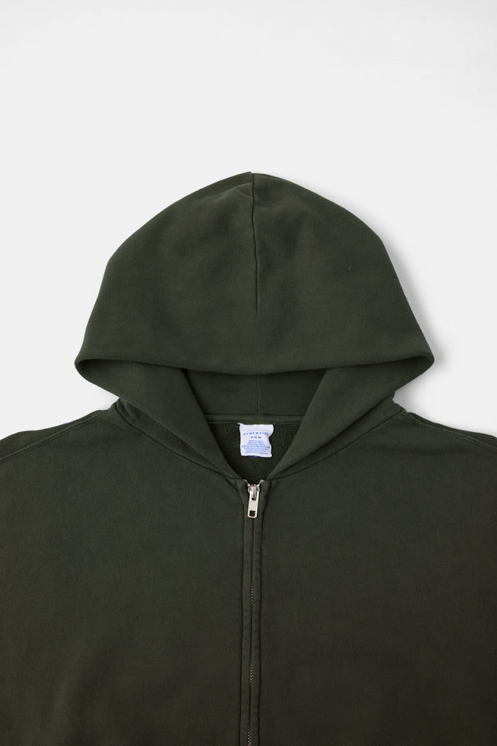 60's Faded Zip hoodie / Olive Gray