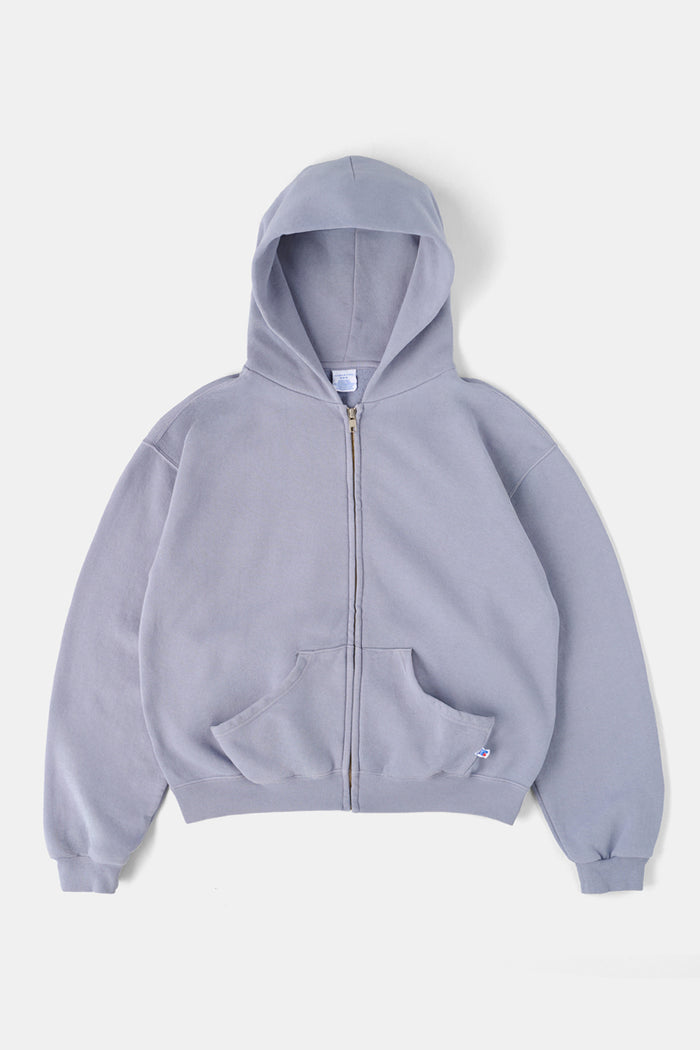 60's Faded Zip hoodie / Queen Blue