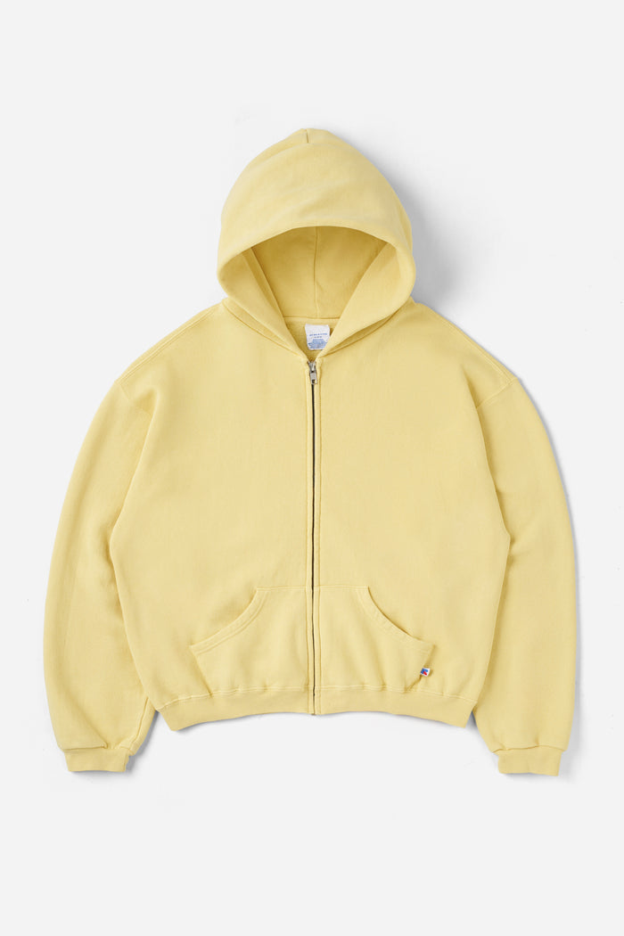60's Faded Zip hoodie / Saffron Yellow