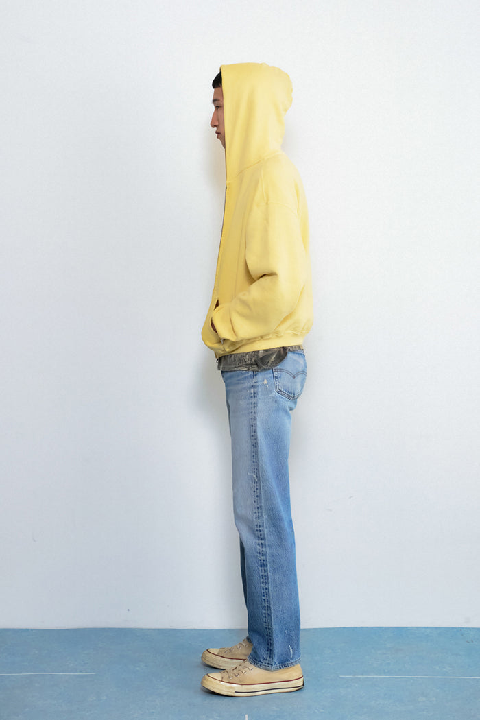 60's Faded Zip hoodie / Saffron Yellow