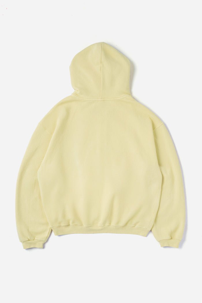 60's Faded Zip hoodie /  Soft Yellow