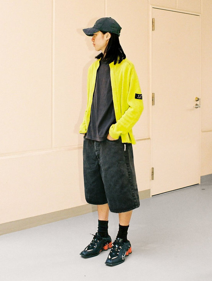 92' Loose-Fit Faded Shorts / Smoky Grey</mid-july>