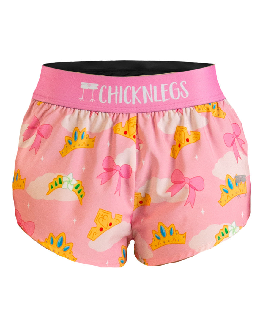 Women's Princess Tiara 1.5" Split Shorts