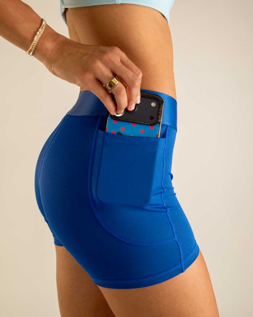 Women's Royal Blue 3" Compression Shorts