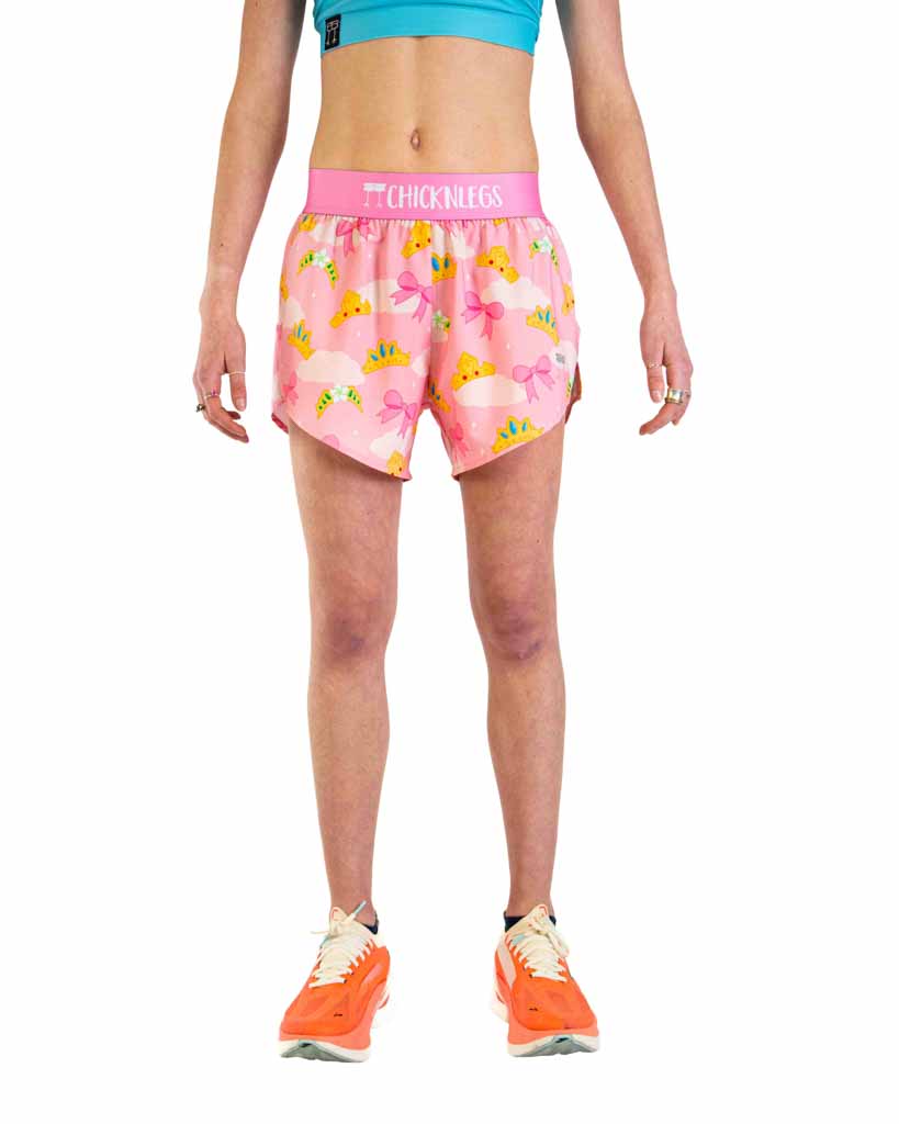 Women's Princess Tiara 4" Split Shorts