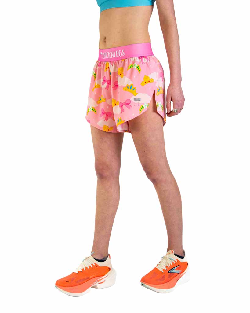 Women's Princess Tiara 4" Split Shorts