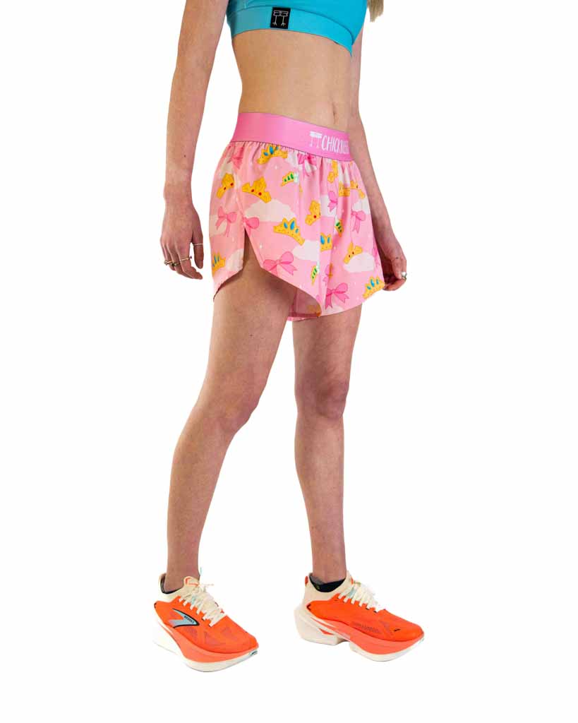 Women's Princess Tiara 4" Split Shorts
