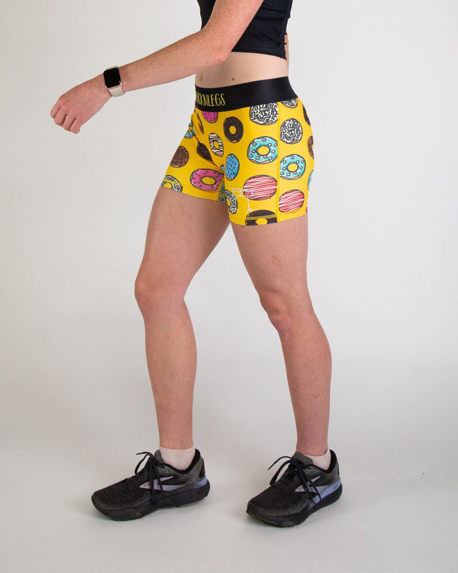 Women's Salty Donuts 3" Race Compression Shorts