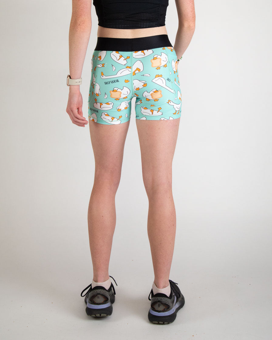 Women's Silly Goose 3" Compression Shorts