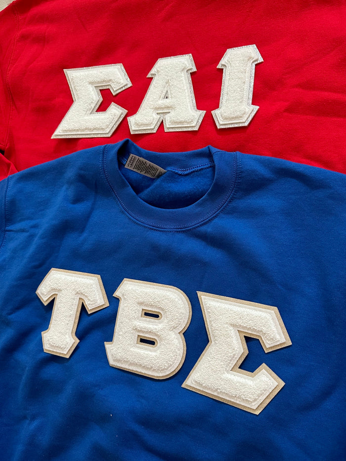 Music & Service Greeks Chenille Fall Sweatshirt
