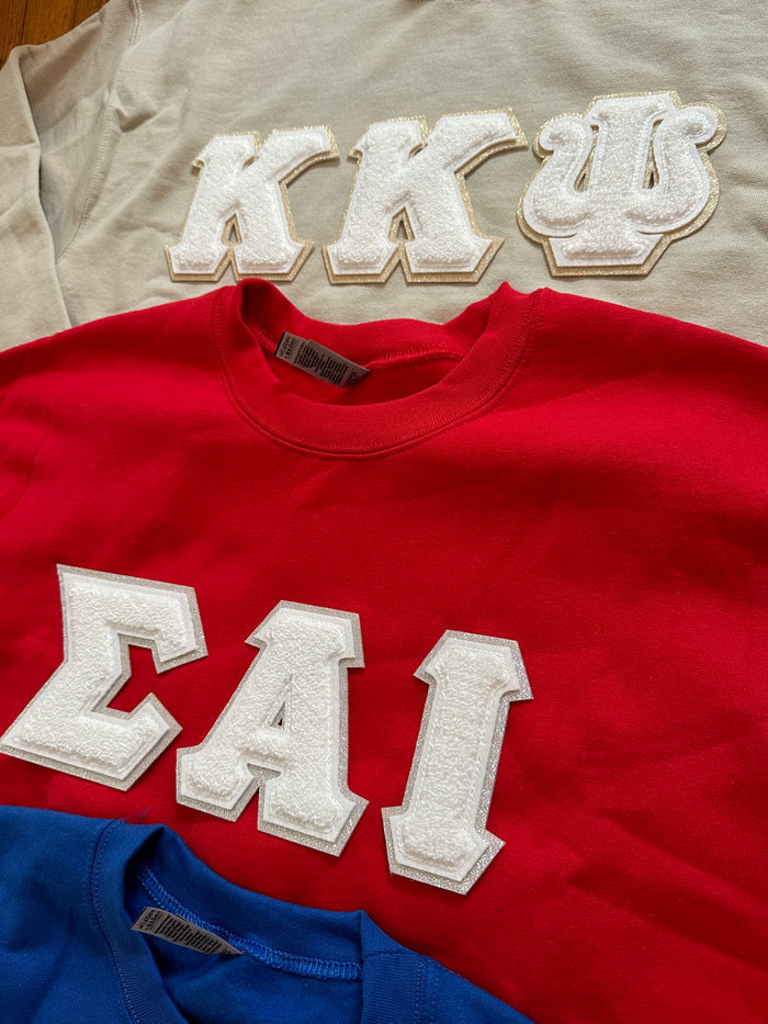 Music & Service Greeks Chenille Fall Sweatshirt