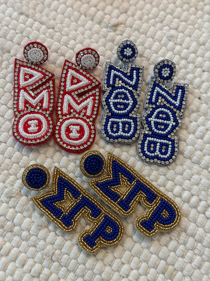 D9 - Sorority Beaded Earrings