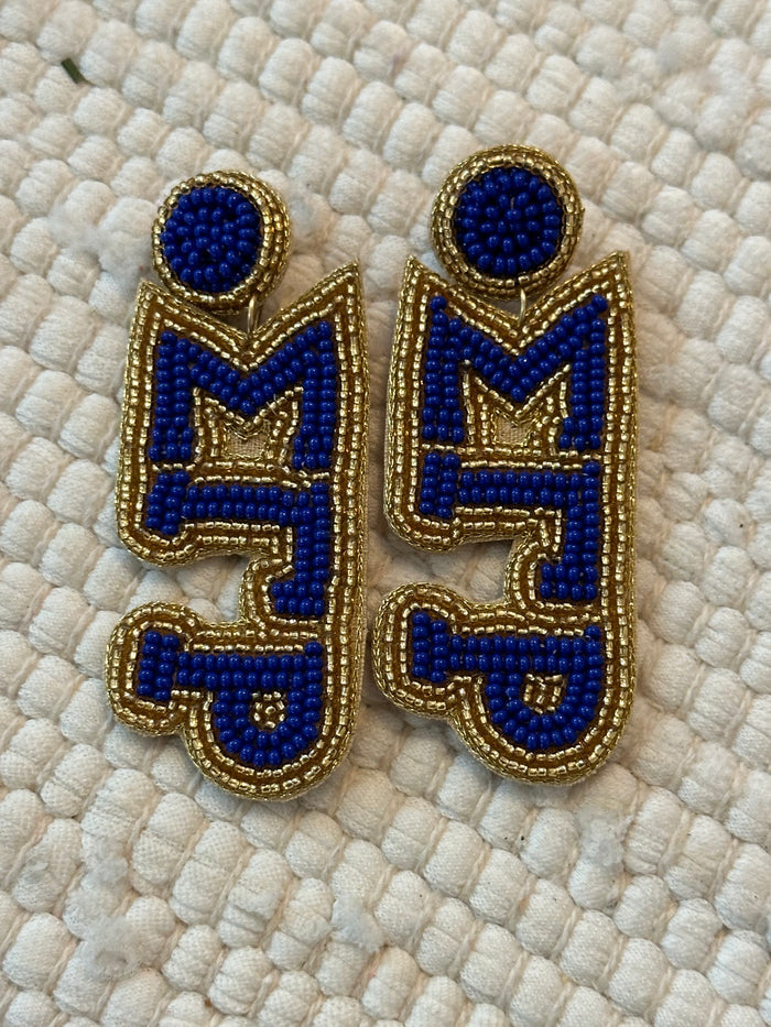 D9 - Sorority Beaded Earrings