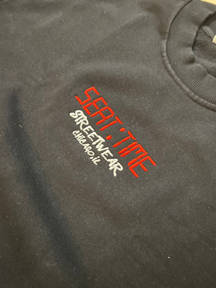 Embroidered Crewneck Sweatshirt