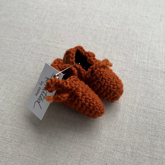 Knitted by Nana - Stella Tie Booties