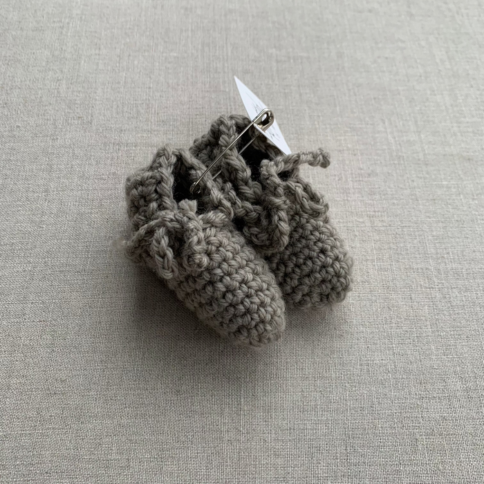 Knitted by Nana - Stella Tie Booties