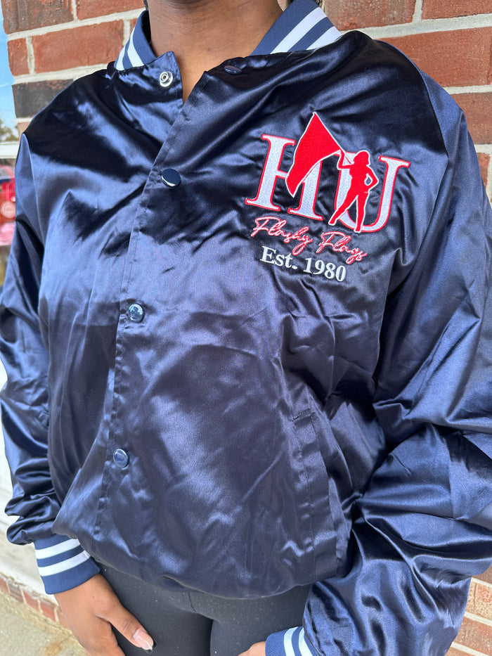 HU Flashy Flags Satin Bomber Jacket