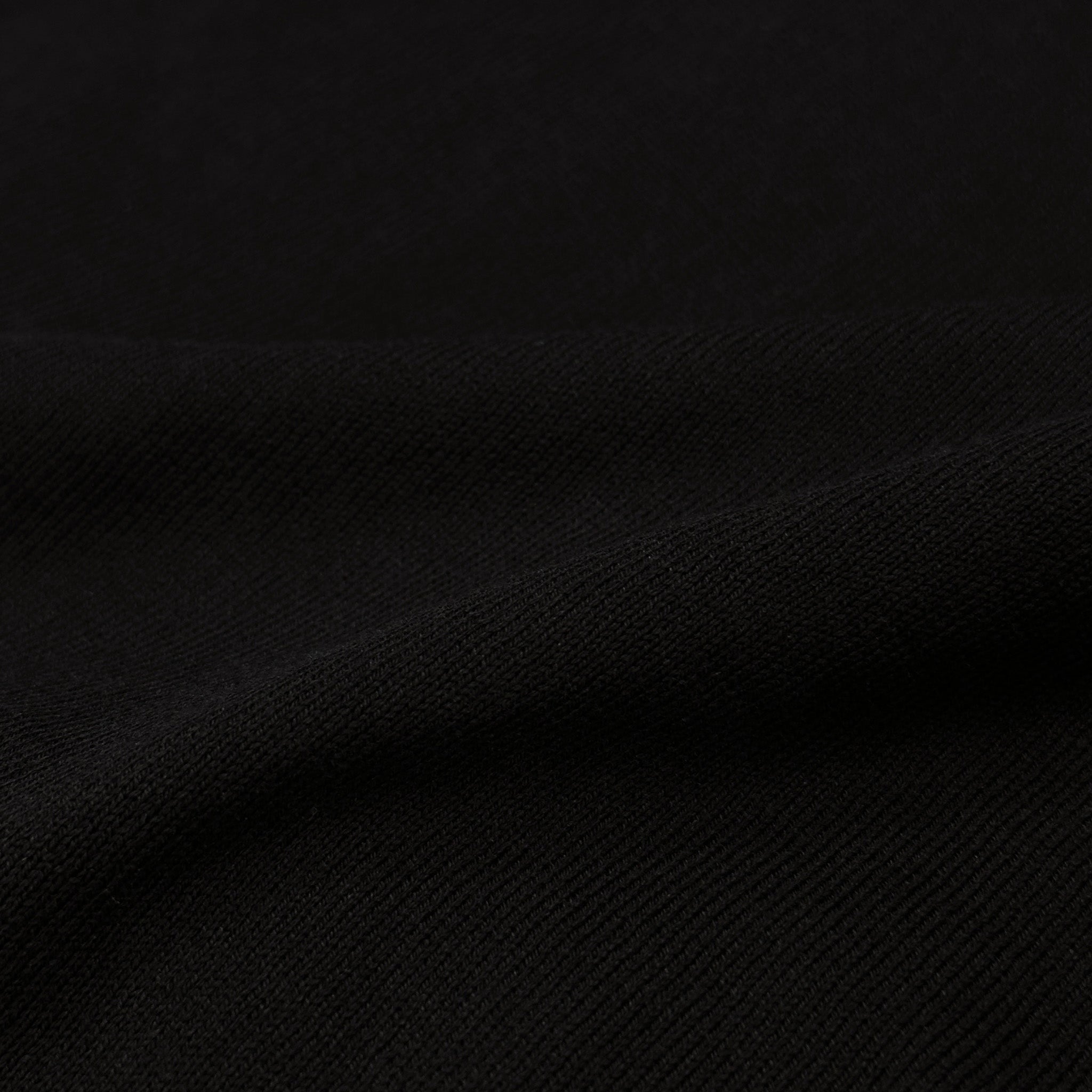 Maranello Mid-Weight Cotton & Silk Tee Black