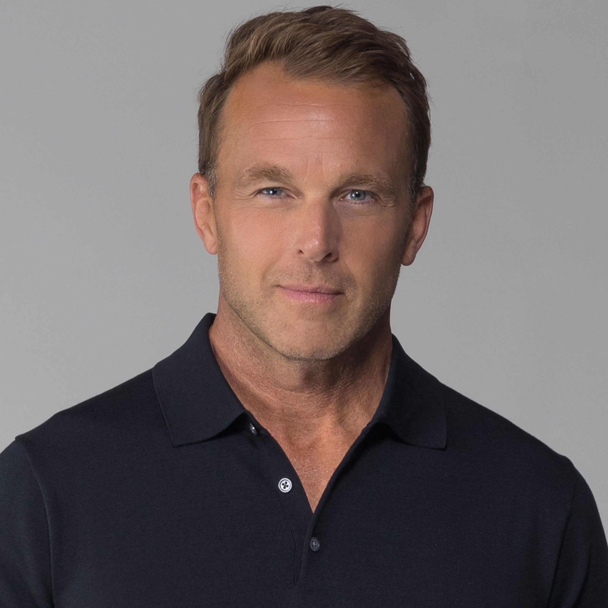 Maranello Mid-Weight Cotton & Silk Polo Black - 3-Button