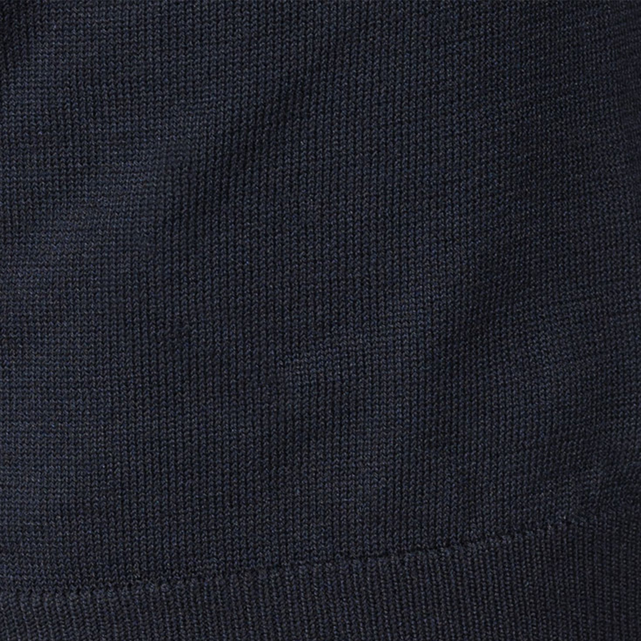 Maranello Mid-Weight Cotton & Silk Polo Black - 3-Button