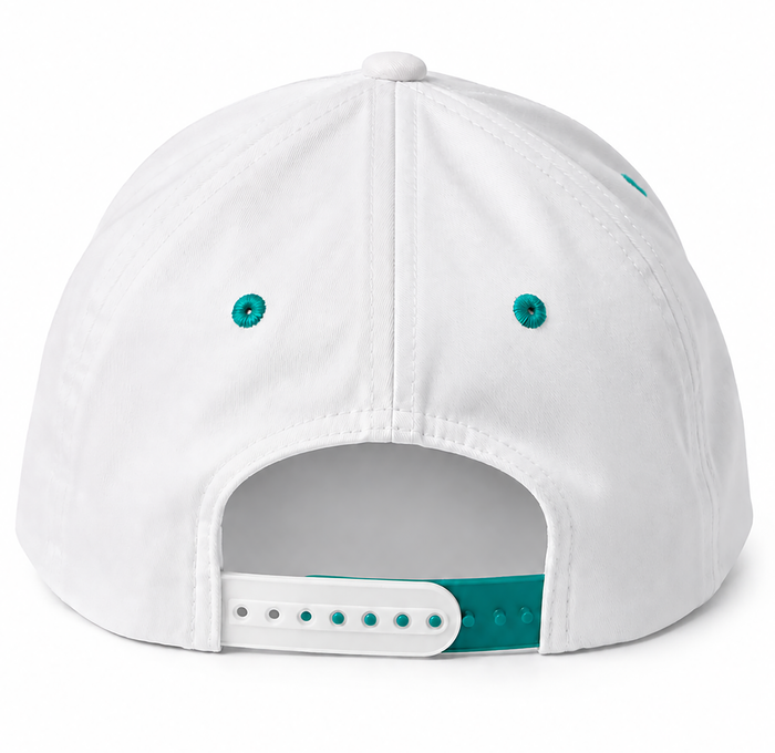 Adjustable Hat - Swinging Fish- White