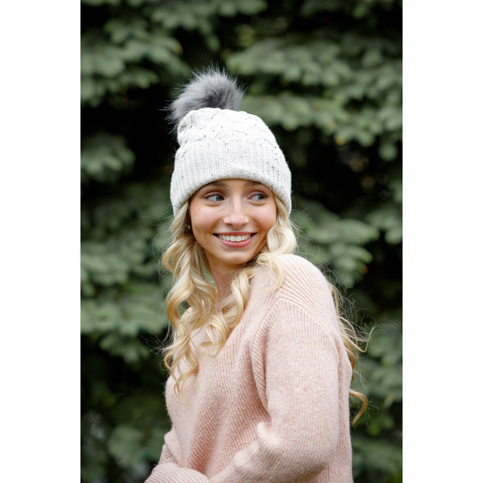 Ahead Speckle Pom Knit Hat