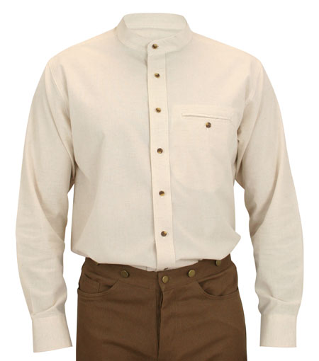 Aiden Linen Work Shirt - Natural