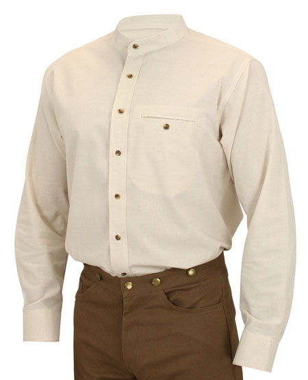 Aiden Linen Work Shirt - Natural