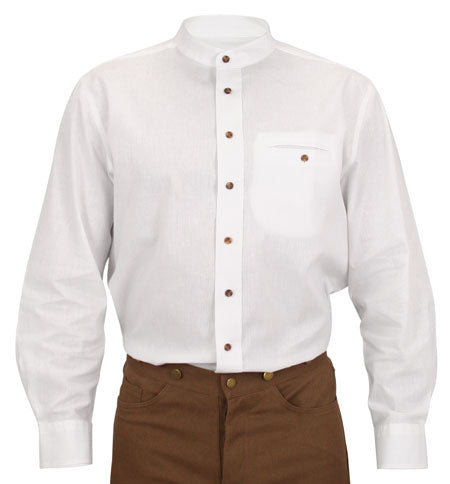 Aiden Linen Work Shirt - White