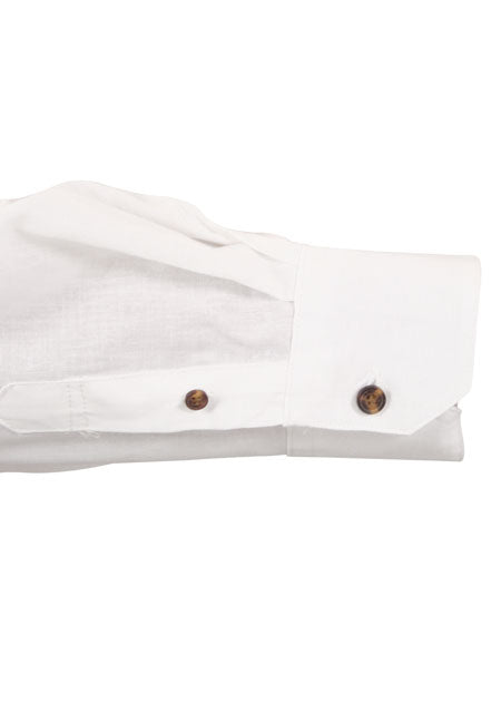 Aiden Linen Work Shirt - White