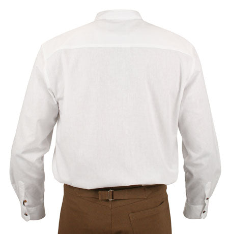 Aiden Linen Work Shirt - White