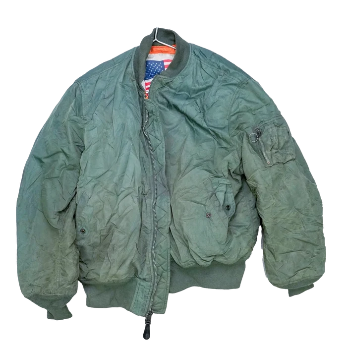 Alpha Industries Olive MA-1 Flight Jacket - 2XLarge - Army & Outdoors - Flight Jackets