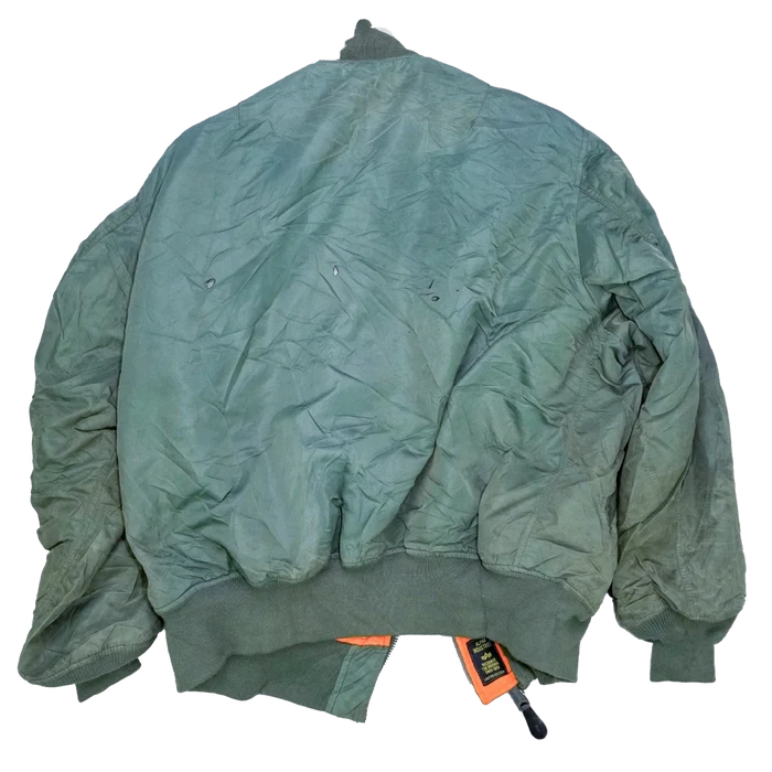 Alpha Industries Olive MA-1 Flight Jacket - 2XLarge - Army & Outdoors - Flight Jackets